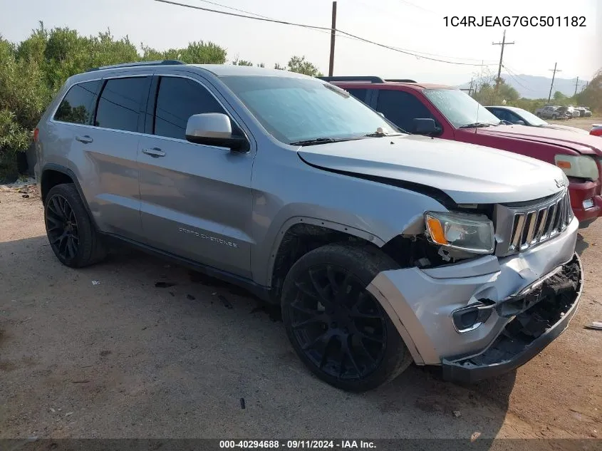 2016 Jeep Grand Cherokee Laredo VIN: 1C4RJEAG7GC501182 Lot: 40294688