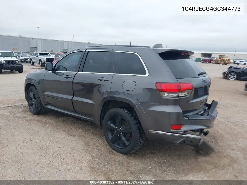 1C4RJECG4GC344773 2016 Jeep Grand Cherokee High Altitude