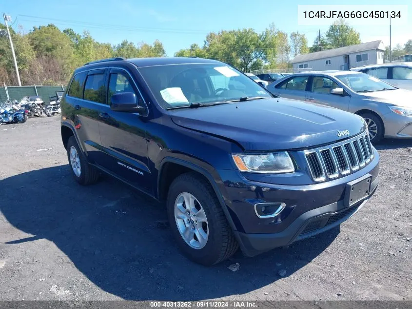 2016 Jeep Grand Cherokee Laredo VIN: 1C4RJFAG6GC450134 Lot: 40313262