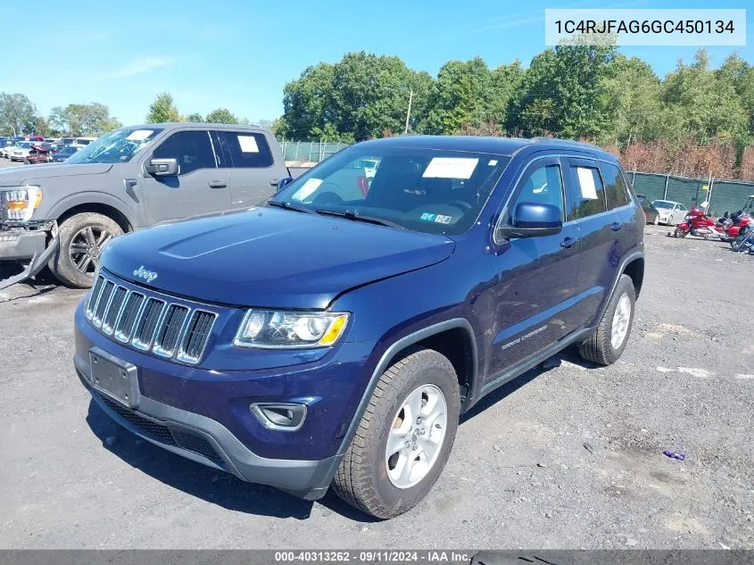 2016 Jeep Grand Cherokee Laredo VIN: 1C4RJFAG6GC450134 Lot: 40313262