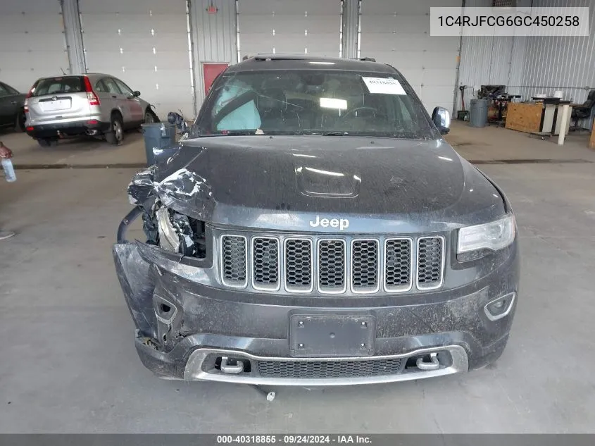 1C4RJFCG6GC450258 2016 Jeep Grand Cherokee Overland