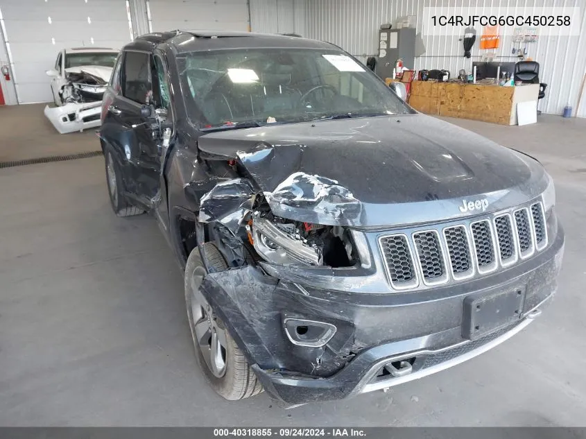 1C4RJFCG6GC450258 2016 Jeep Grand Cherokee Overland