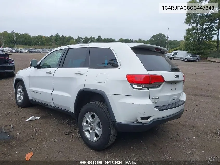 1C4RJFAG8GC447848 2016 Jeep Grand Cherokee Laredo