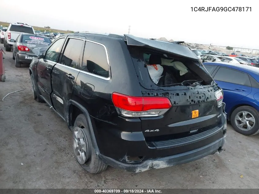 1C4RJFAG9GC478171 2016 Jeep Grand Cherokee Laredo