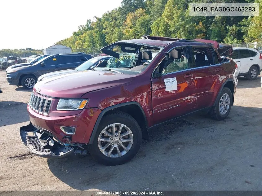 2016 Jeep Grand Cherokee Laredo VIN: 1C4RJFAG0GC463283 Lot: 40377803