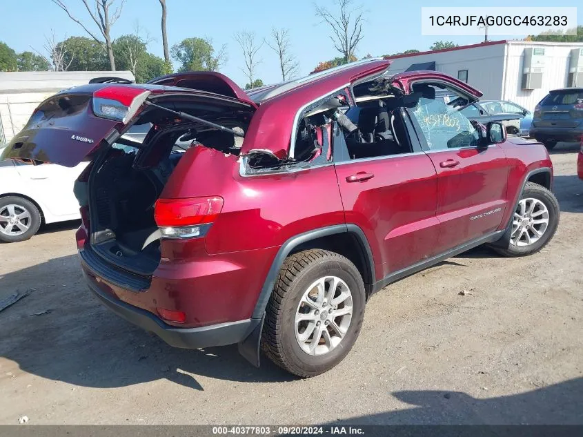 1C4RJFAG0GC463283 2016 Jeep Grand Cherokee Laredo