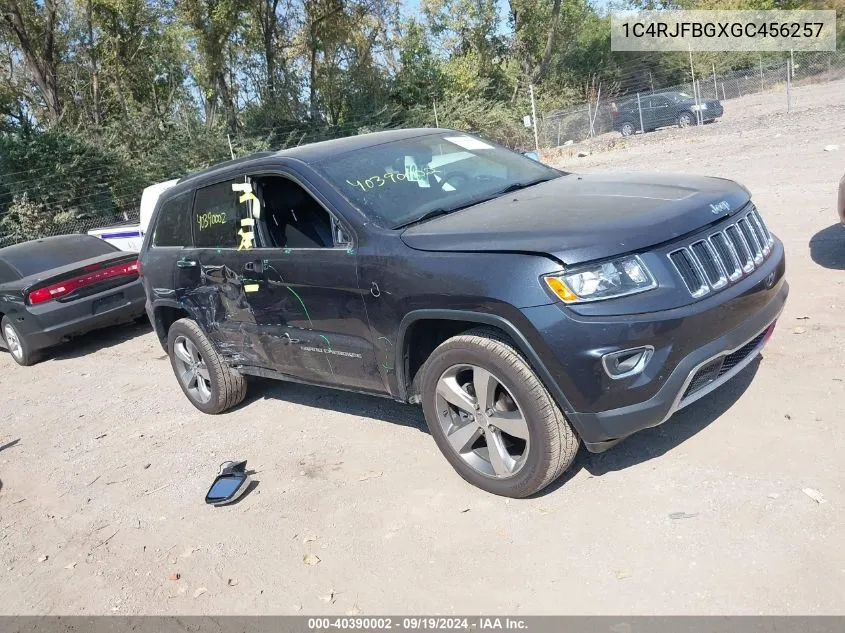 2016 Jeep Grand Cherokee Limited VIN: 1C4RJFBGXGC456257 Lot: 40390002