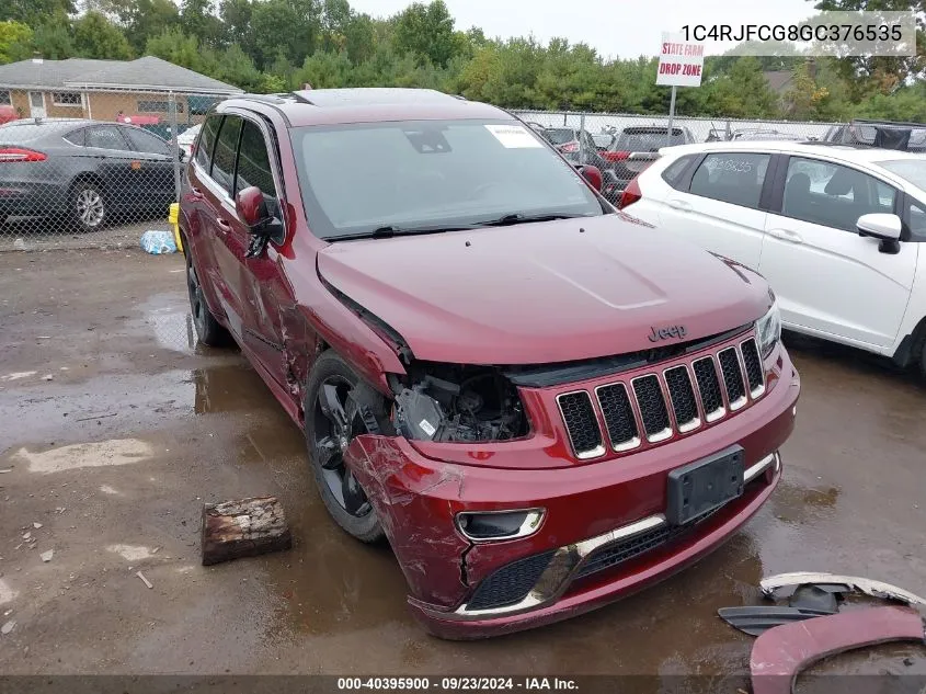 2016 Jeep Grand Cherokee High Altitude VIN: 1C4RJFCG8GC376535 Lot: 40395900