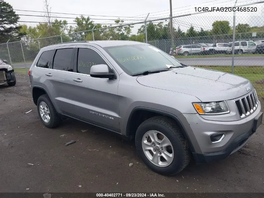 2016 Jeep Grand Cherokee Laredo VIN: 1C4RJFAG2GC468520 Lot: 40402771