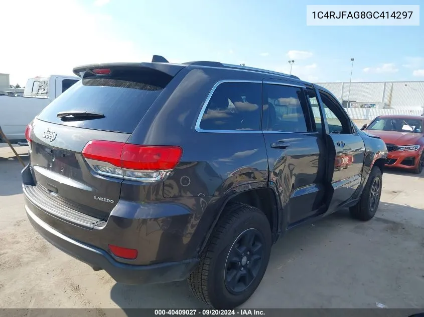 1C4RJFAG8GC414297 2016 Jeep Grand Cherokee Laredo