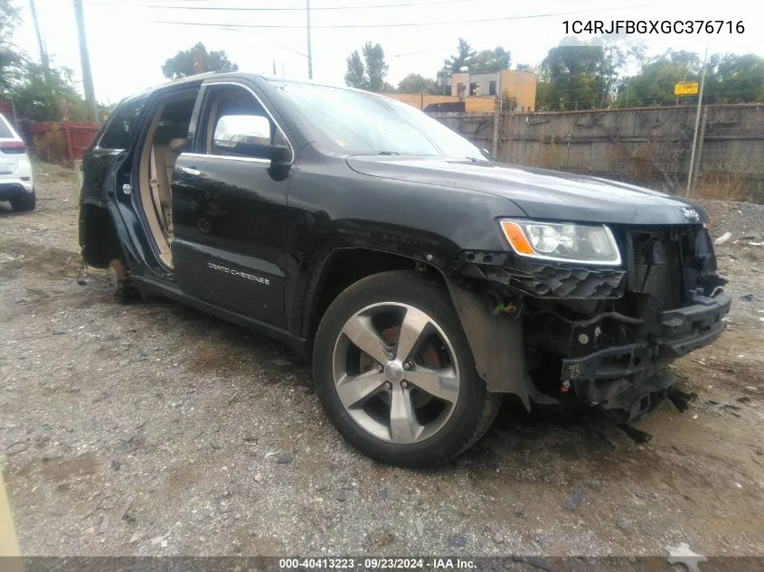 2016 Jeep Grand Cherokee Limited VIN: 1C4RJFBGXGC376716 Lot: 40413223