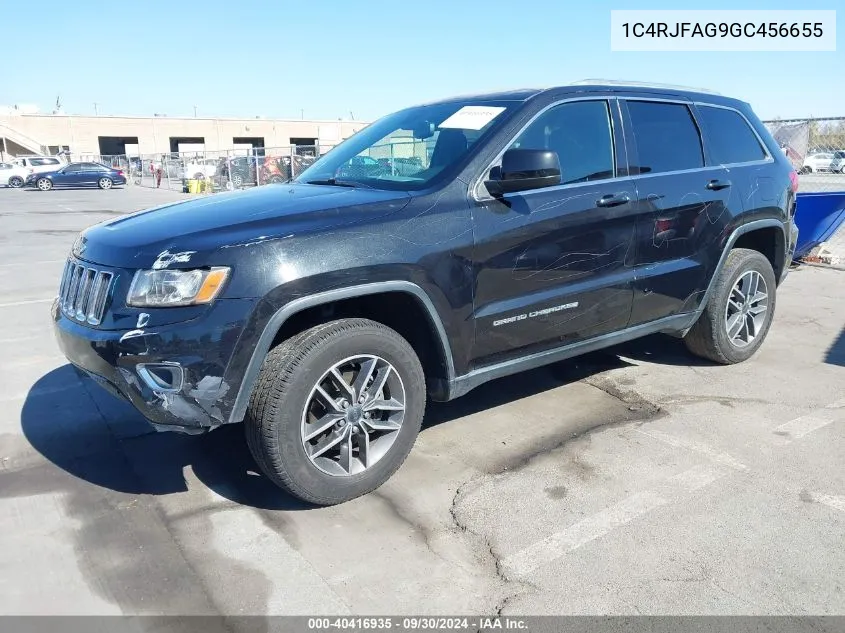 2016 Jeep Grand Cherokee Laredo VIN: 1C4RJFAG9GC456655 Lot: 40416935