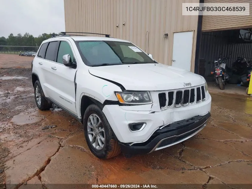 2016 Jeep Grand Cherokee Limited VIN: 1C4RJFBG3GC468539 Lot: 40447660