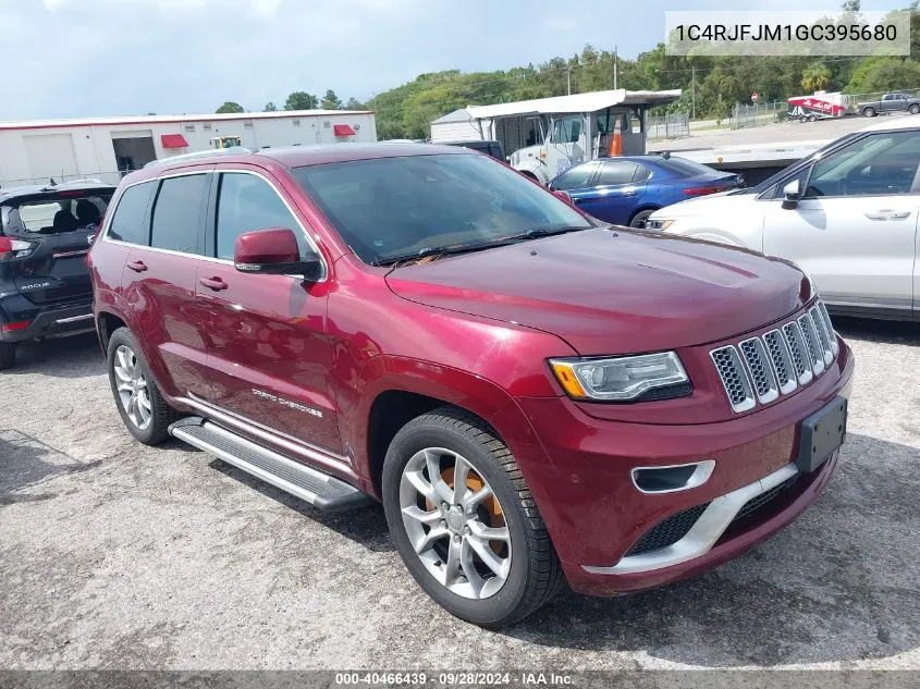 2016 Jeep Grand Cherokee Summit VIN: 1C4RJFJM1GC395680 Lot: 40466439