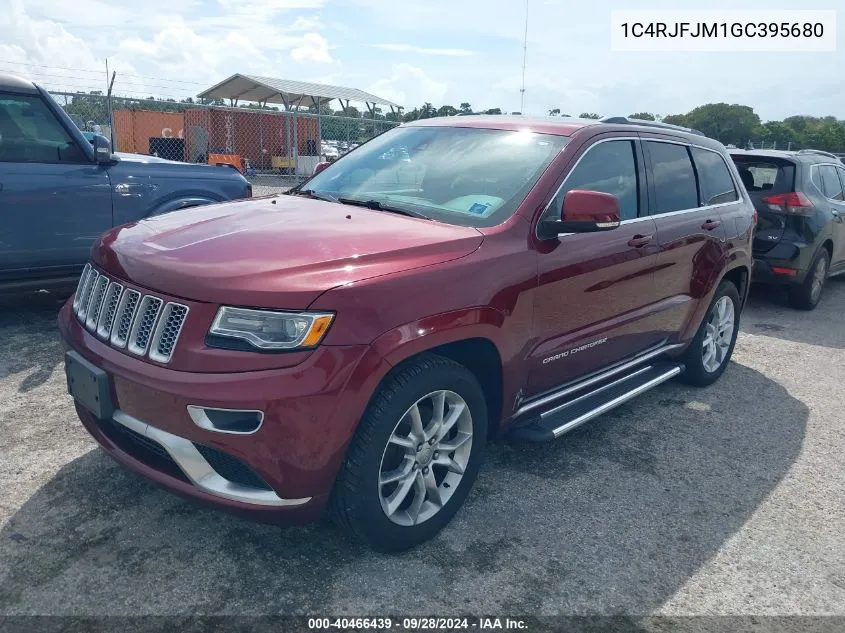 2016 Jeep Grand Cherokee Summit VIN: 1C4RJFJM1GC395680 Lot: 40466439