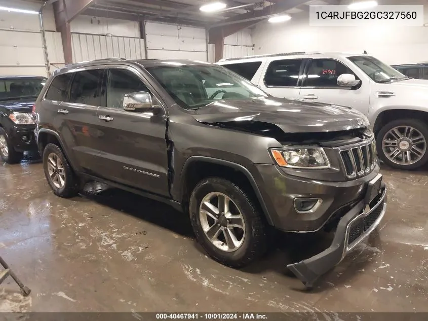 1C4RJFBG2GC327560 2016 Jeep Grand Cherokee Limited