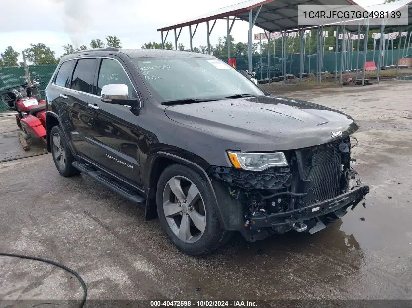 1C4RJFCG7GC498139 2016 Jeep Grand Cherokee Overland