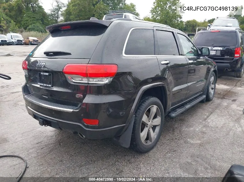 1C4RJFCG7GC498139 2016 Jeep Grand Cherokee Overland