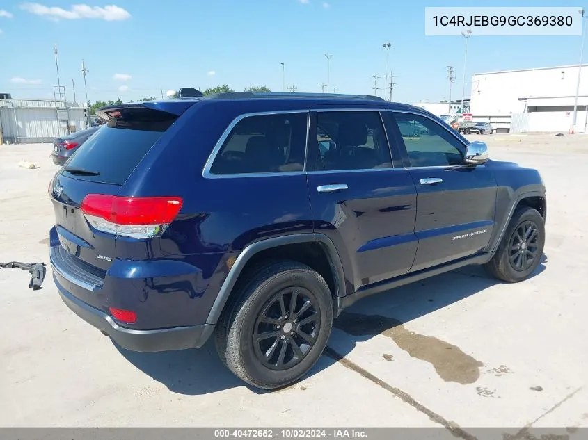 1C4RJEBG9GC369380 2016 Jeep Grand Cherokee Limited