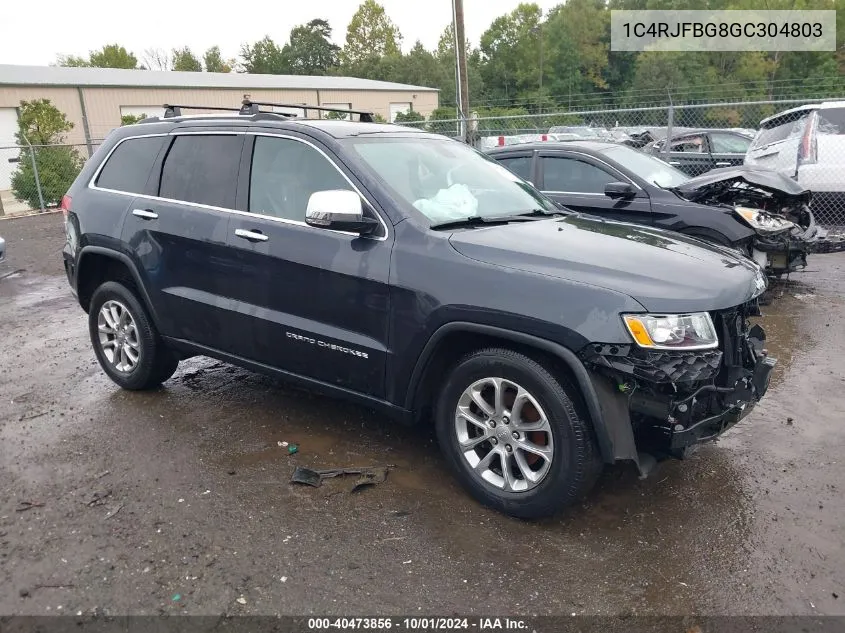 1C4RJFBG8GC304803 2016 Jeep Grand Cherokee Limited