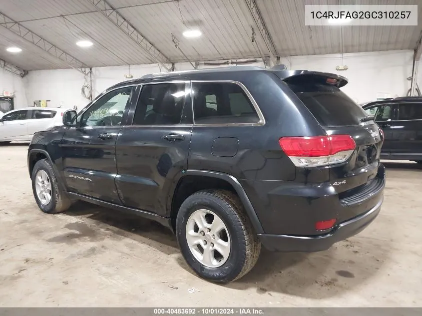 1C4RJFAG2GC310257 2016 Jeep Grand Cherokee Laredo