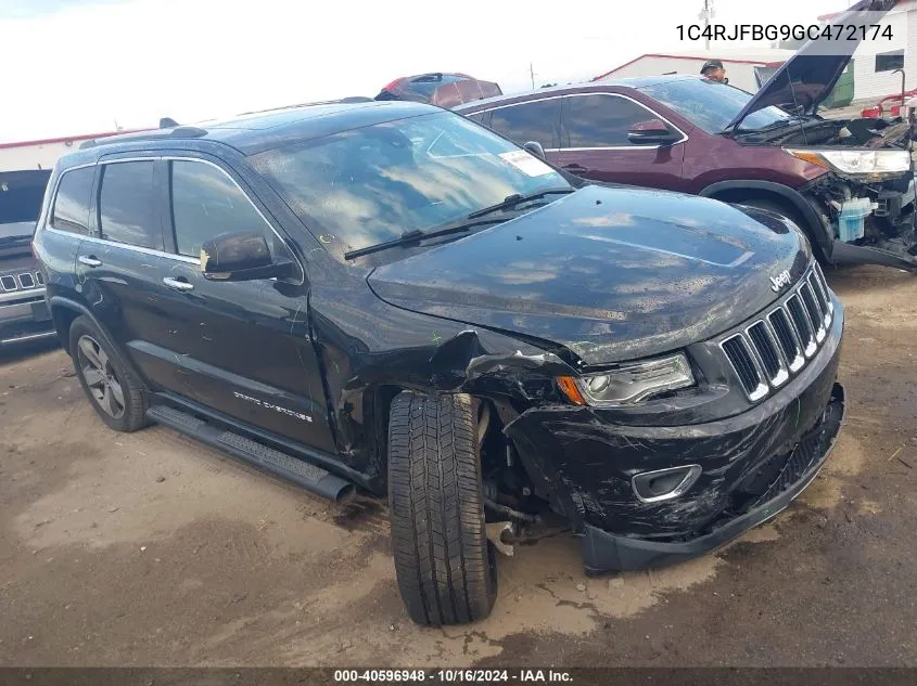 2016 Jeep Grand Cherokee Limited VIN: 1C4RJFBG9GC472174 Lot: 40596948