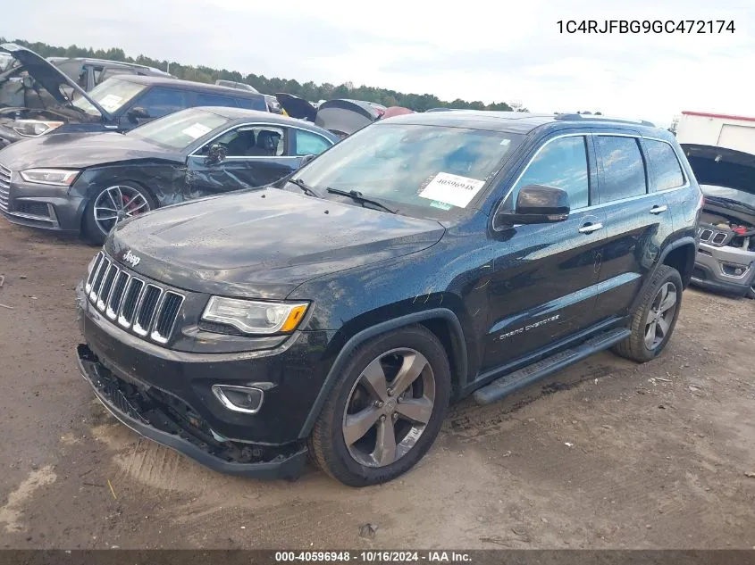 2016 Jeep Grand Cherokee Limited VIN: 1C4RJFBG9GC472174 Lot: 40596948