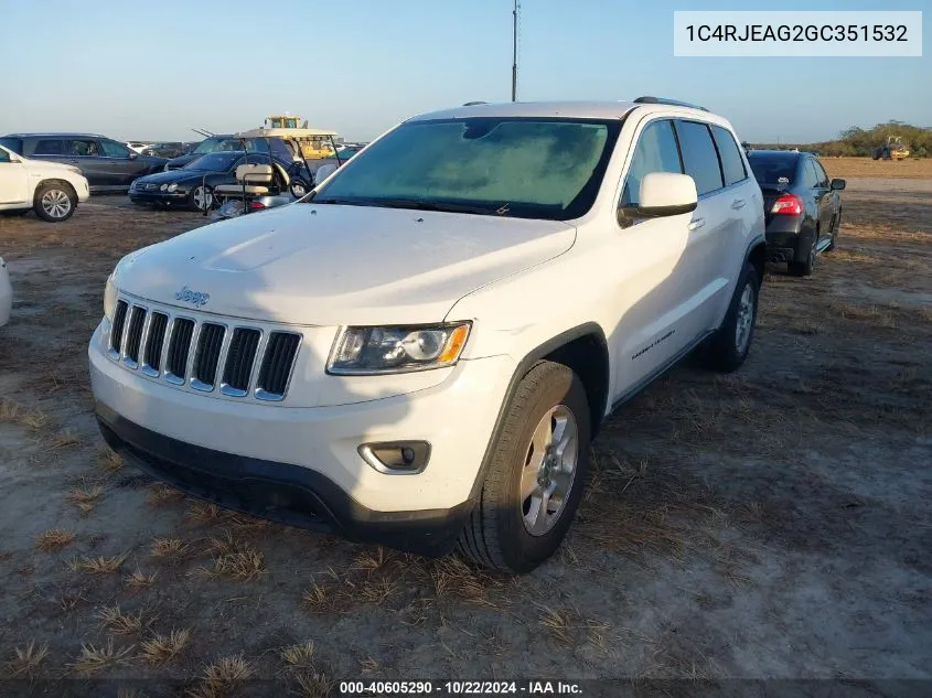 2016 Jeep Grand Cherokee Laredo VIN: 1C4RJEAG2GC351532 Lot: 40605290