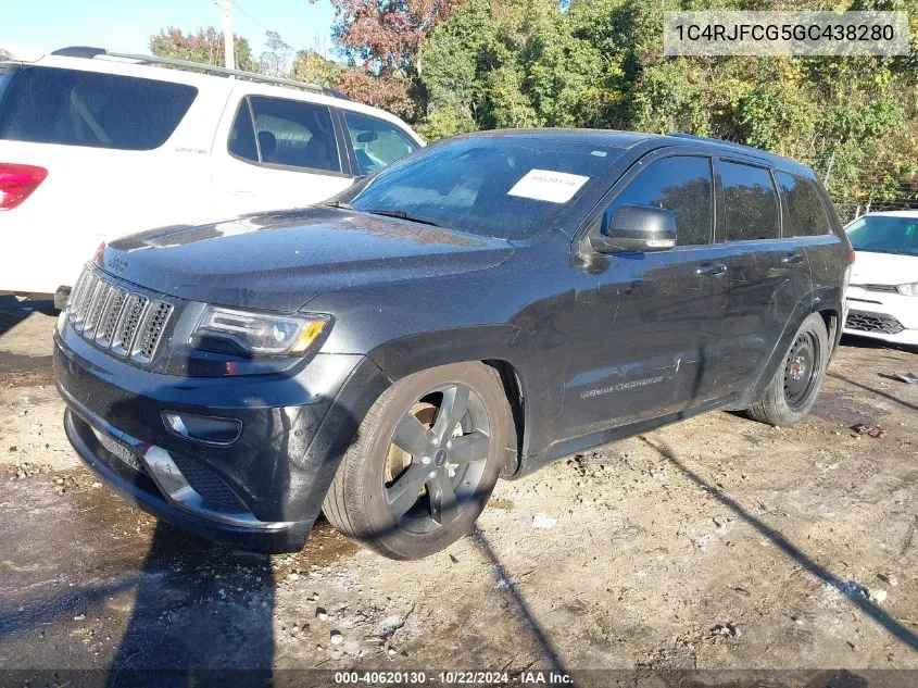 2016 Jeep Grand Cherokee High Altitude VIN: 1C4RJFCG5GC438280 Lot: 40620130