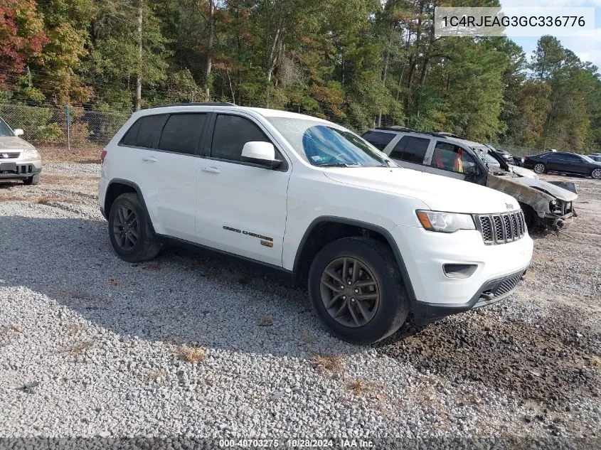 2016 Jeep Grand Cherokee 75Th Anniversary VIN: 1C4RJEAG3GC336776 Lot: 40703275