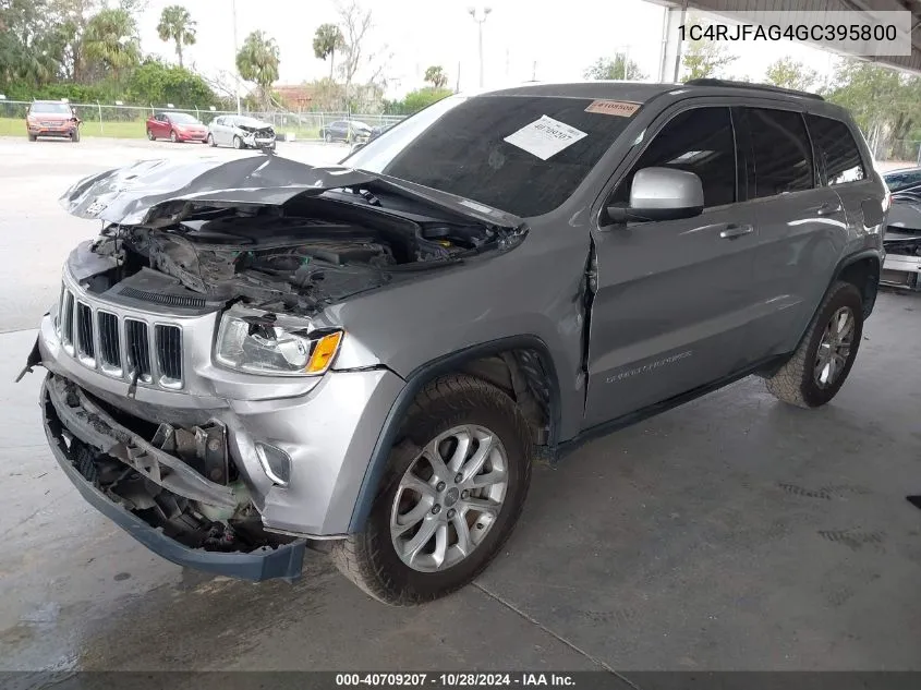 2016 Jeep Grand Cherokee Laredo VIN: 1C4RJFAG4GC395800 Lot: 40709207