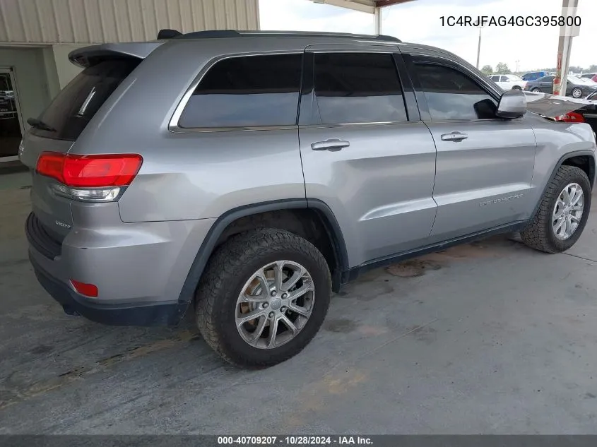 2016 Jeep Grand Cherokee Laredo VIN: 1C4RJFAG4GC395800 Lot: 40709207