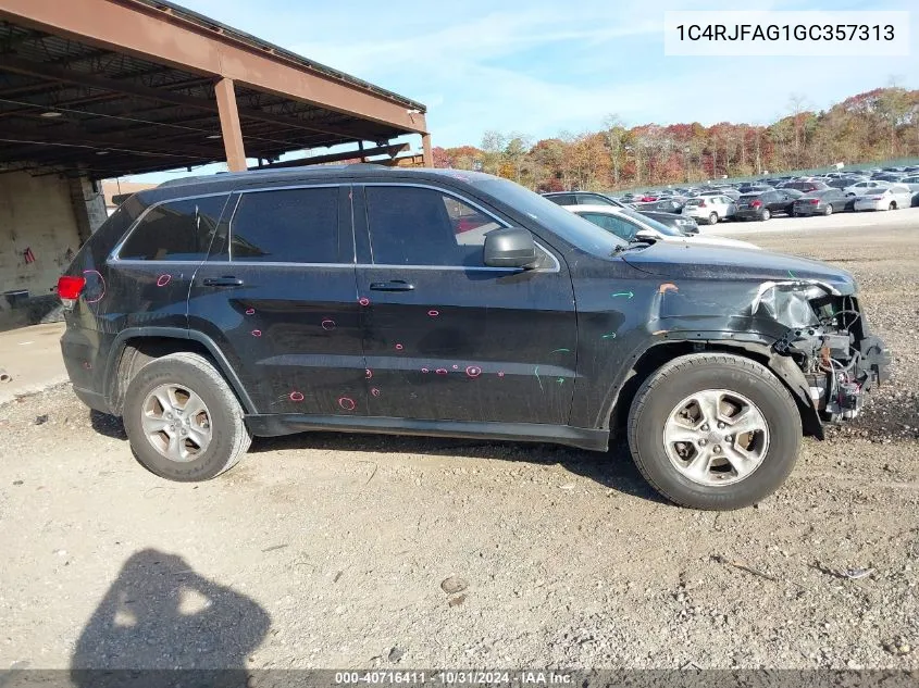 2016 Jeep Grand Cherokee Laredo VIN: 1C4RJFAG1GC357313 Lot: 40716411