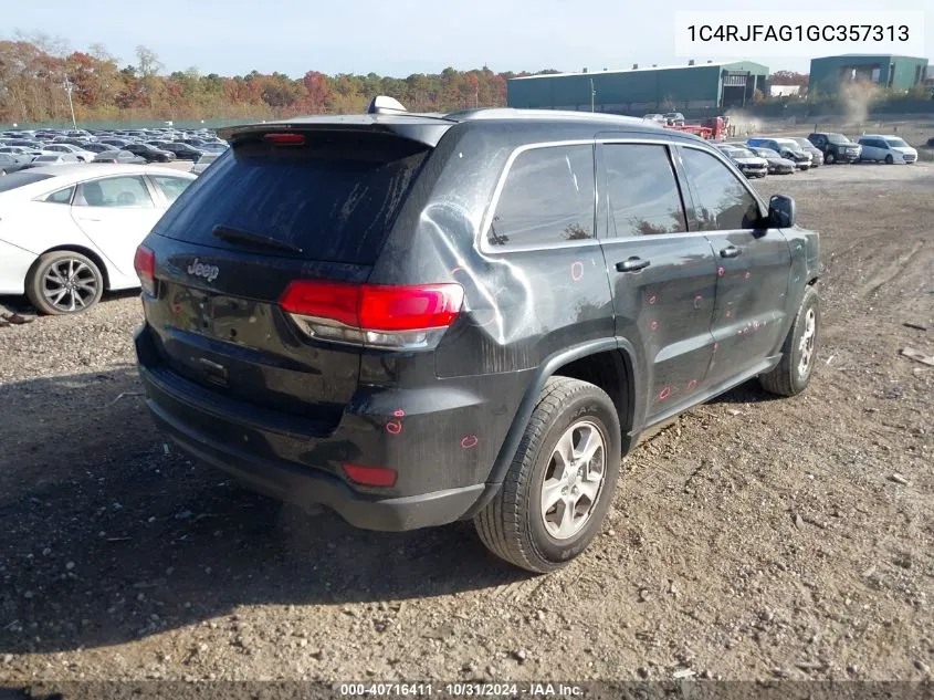 2016 Jeep Grand Cherokee Laredo VIN: 1C4RJFAG1GC357313 Lot: 40716411