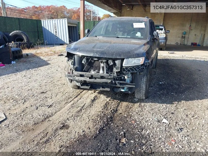 2016 Jeep Grand Cherokee Laredo VIN: 1C4RJFAG1GC357313 Lot: 40716411