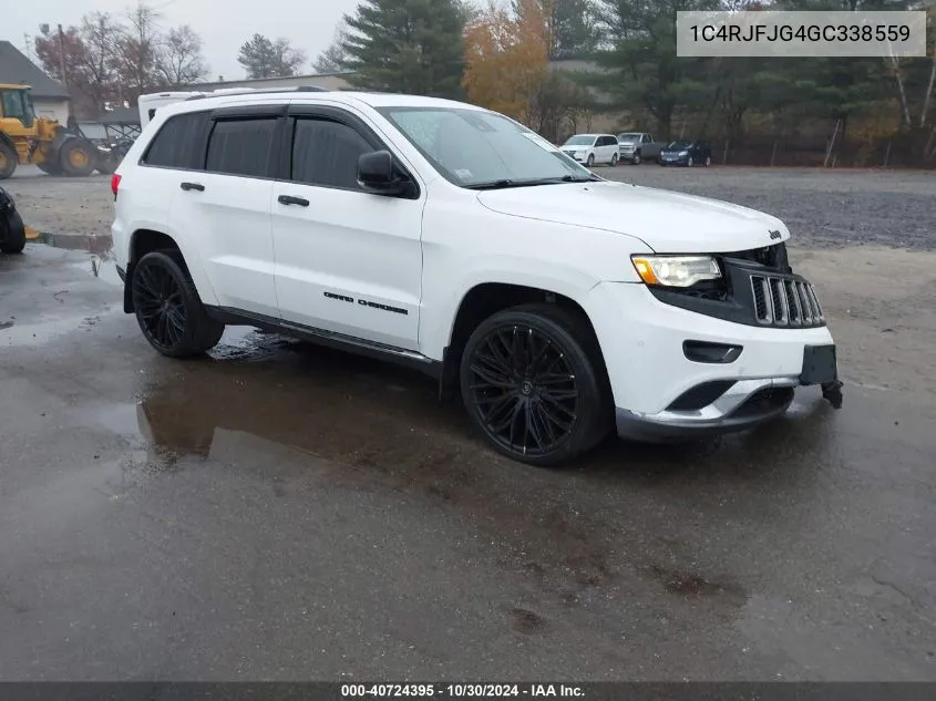 2016 Jeep Grand Cherokee Summit VIN: 1C4RJFJG4GC338559 Lot: 40724395