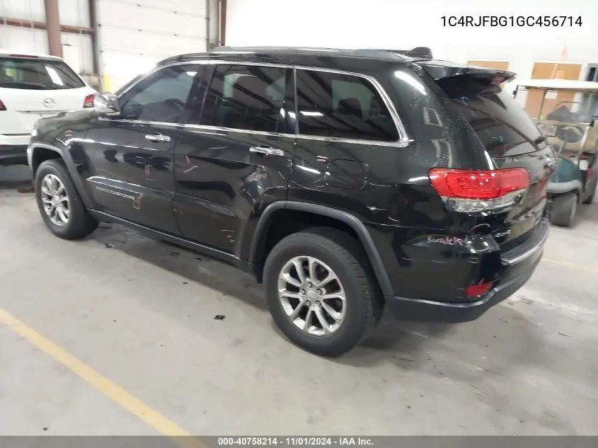 2016 Jeep Grand Cherokee Limited VIN: 1C4RJFBG1GC456714 Lot: 40758214