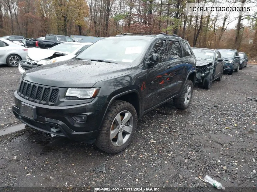 2016 Jeep Grand Cherokee Overland VIN: 1C4RJFCT3GC333315 Lot: 40823451