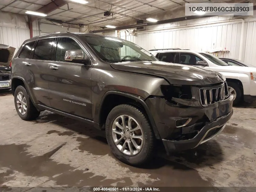 2016 Jeep Grand Cherokee Limited VIN: 1C4RJFBG6GC338903 Lot: 40840501