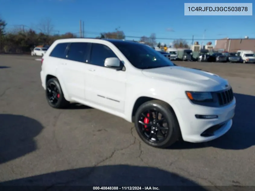 2016 Jeep Grand Cherokee Srt Night VIN: 1C4RJFDJ3GC503878 Lot: 40848388