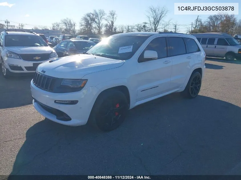 2016 Jeep Grand Cherokee Srt Night VIN: 1C4RJFDJ3GC503878 Lot: 40848388