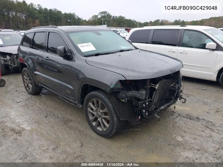 2016 Jeep Grand Cherokee Limited 75Th Anniversary VIN: 1C4RJFBG9GC429048 Lot: 40854436