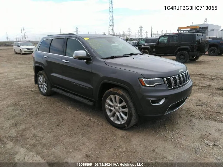 2017 Jeep Grand Cherokee Limited VIN: 1C4RJFBG3HC713065 Lot: 12069805