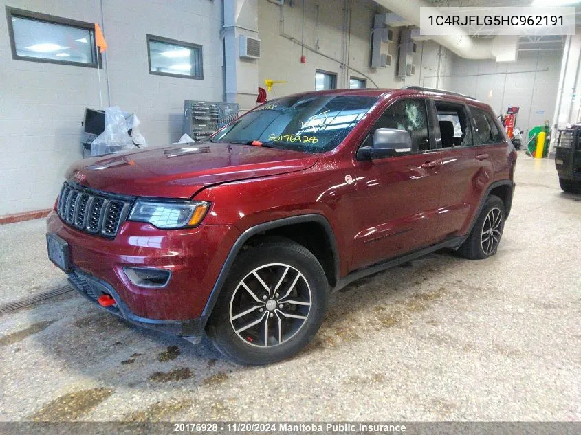 2017 Jeep Grand Cherokee Summit VIN: 1C4RJFLG5HC962191 Lot: 20176928