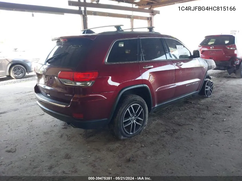 1C4RJFBG4HC815166 2017 Jeep Grand Cherokee Limited 4X4