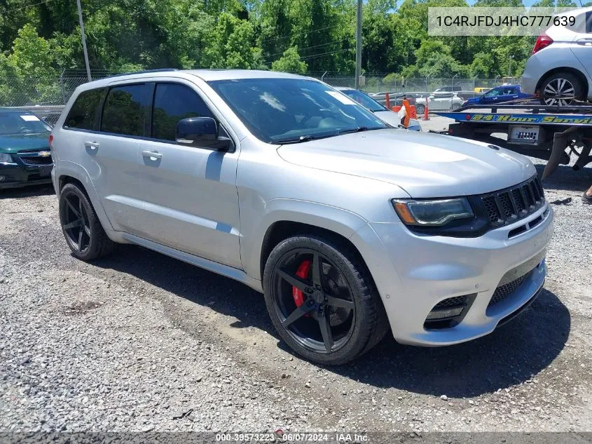 2017 Jeep Grand Cherokee Srt 4X4 VIN: 1C4RJFDJ4HC777639 Lot: 39573223