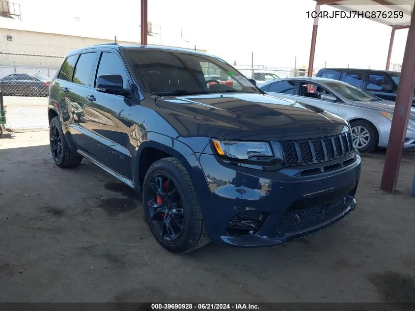 1C4RJFDJ7HC876259 2017 Jeep Grand Cherokee Srt 4X4