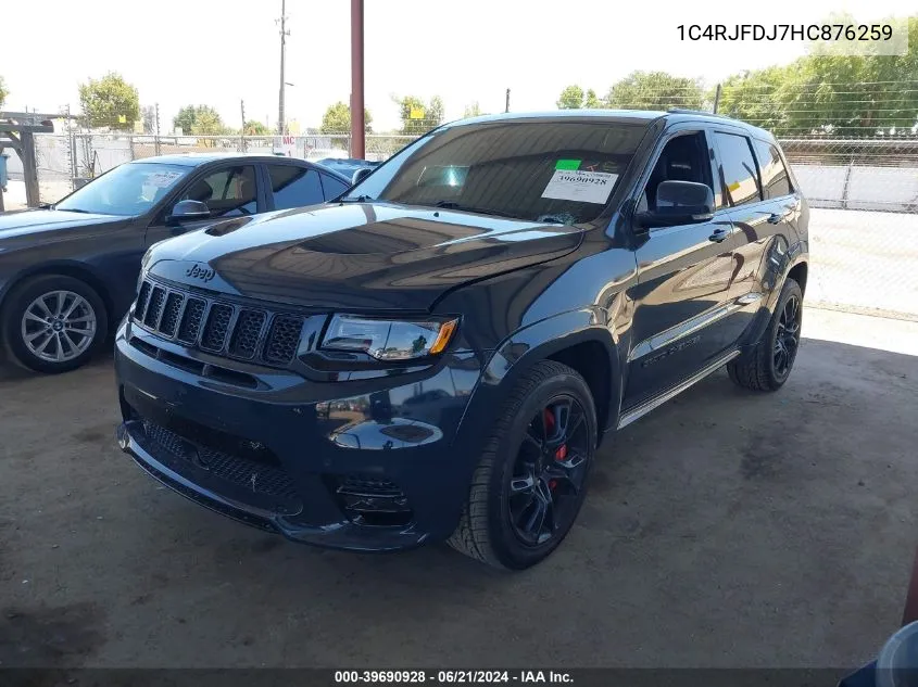 1C4RJFDJ7HC876259 2017 Jeep Grand Cherokee Srt 4X4