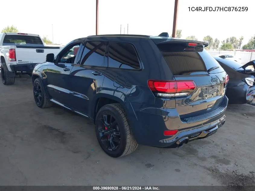 2017 Jeep Grand Cherokee Srt 4X4 VIN: 1C4RJFDJ7HC876259 Lot: 39690928