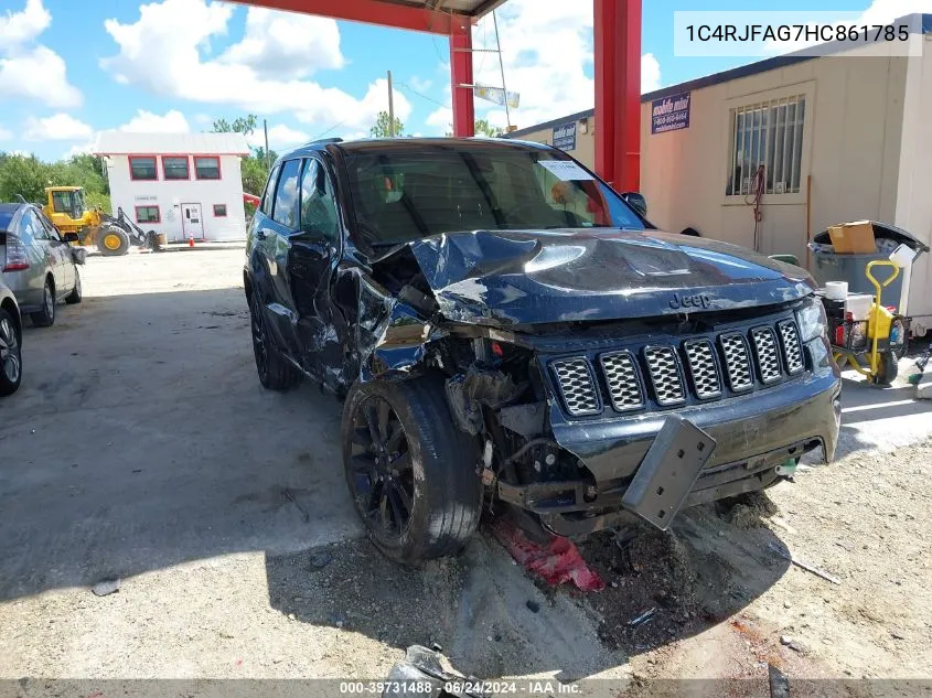 2017 Jeep Grand Cherokee Altitude 4X4 VIN: 1C4RJFAG7HC861785 Lot: 39731488